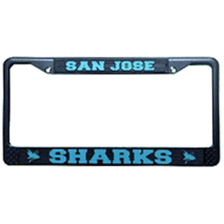CISCO INDEPENDENT San Jose Sharks License Plate Frame Chrome Black 9474621975